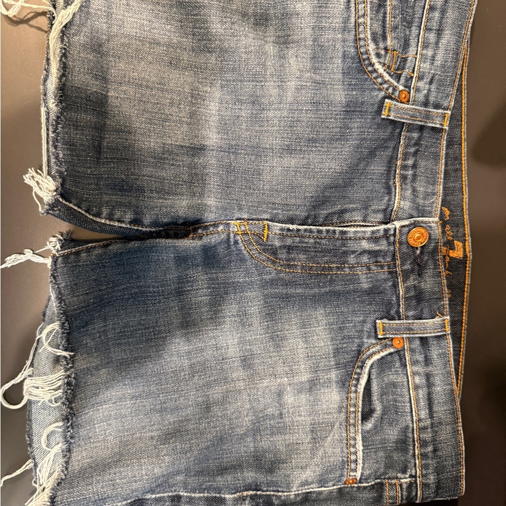Seven 7 for all mankind Frayed Denim Shorts 31